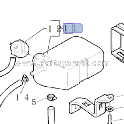 Расширительный бачок Case 580ST