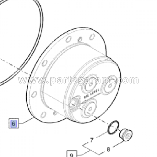 Крышка передней ступицы Case 580ST