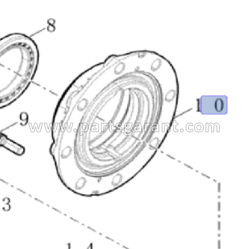 Ступица Case 580ST