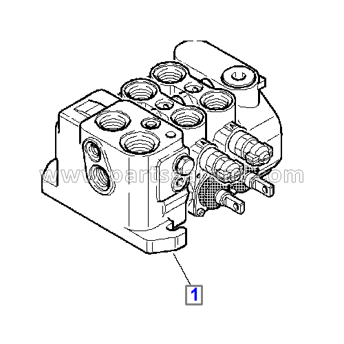 Гидравлический клапан передней лопаты Komatsu WB93R2