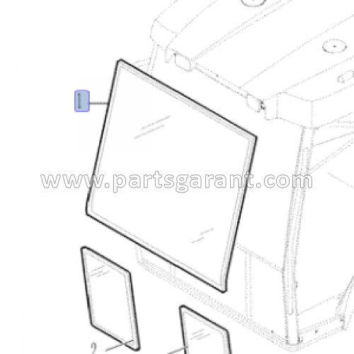 Стекло кабины Case 580ST