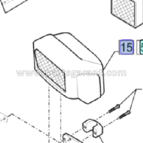 Фара передняя левая Case 580ST