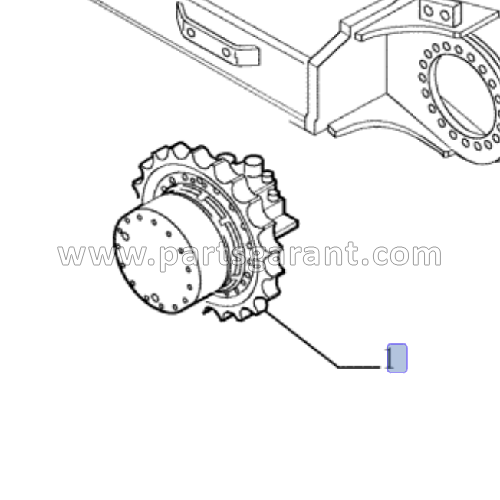 Ступица в сборе New Holland E215