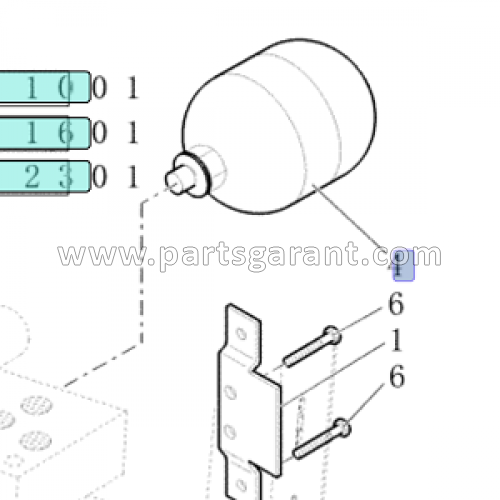 Энергоаккумулятор Case 580ST