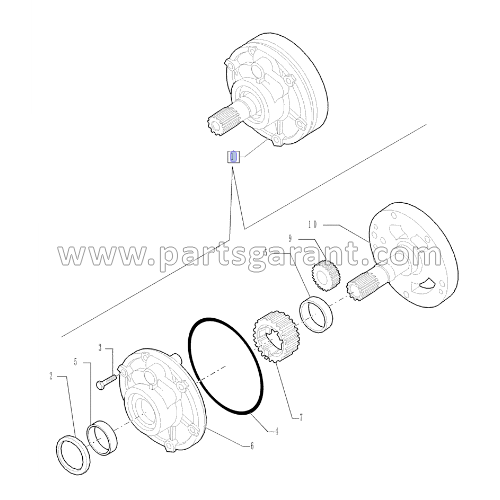 Маслянный насос трансмиссии Case 580ST