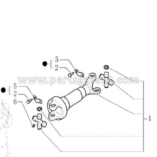 Кардан к заднему мосту (power shift) New Holland LB95B