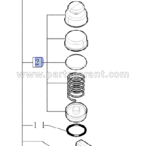 Ремкомплект подкачки Case 580ST