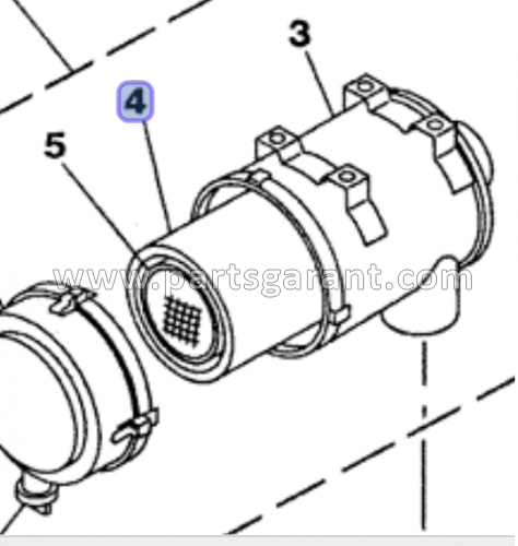 Фильтр воздушный 1 Case CX210