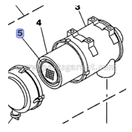 Фильтр воздушный 2 Case CX210