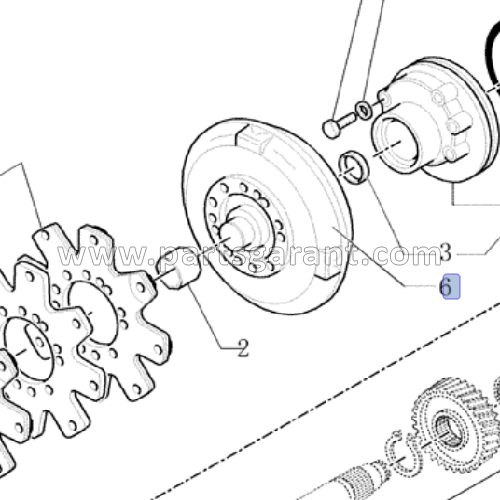 Конвертер (гидротрансформатор) Power shift New Holland LB95B