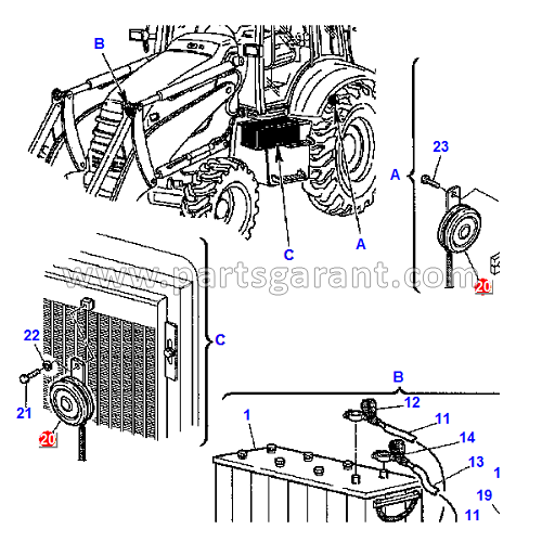 Сигнал Komatsu WB93R2