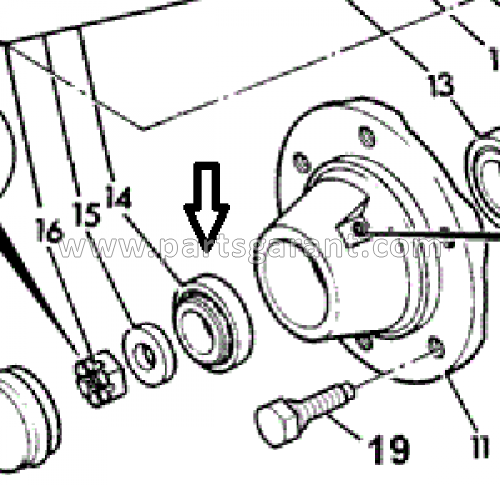 Подшипник передней ступицы JCB 3CX