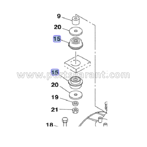 Подушка двигателя задняя Case CX210