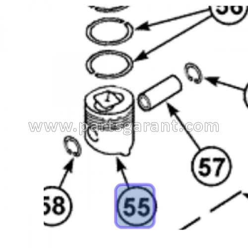 Поршень Case CX210