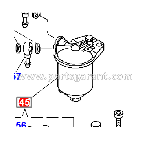 Топливный фильтр грубый в сборе Komatsu WB93R2