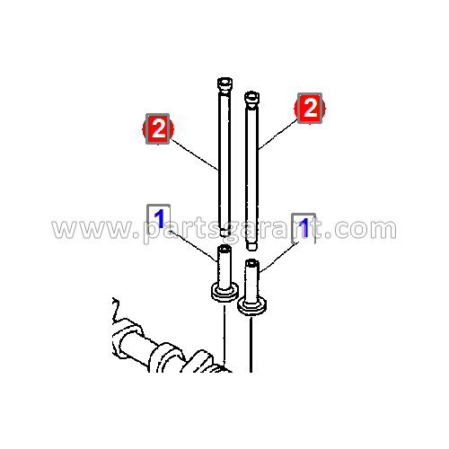 Штанга толкателя клапана Komatsu WB93R2