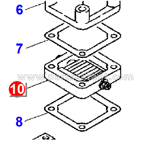 Подогрев воздуха впускного коллектора Komatsu WB93R2