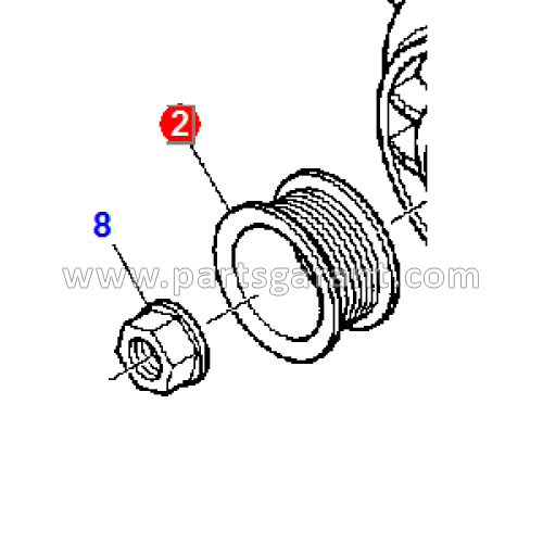 Шкив генератора Komatsu WB93R2