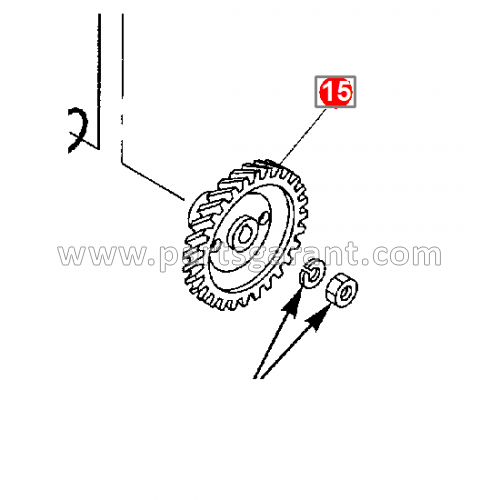 Шестерня ТНВД Komatsu WB93R2