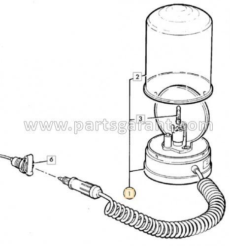 Маяк проблесковый JCB 3CX