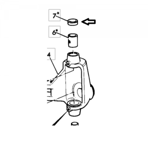 Сальник поворотного кулака (передняя ось) JCB 3CX 90407100
